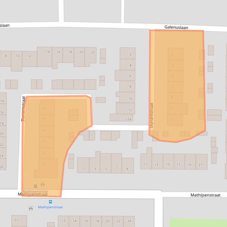 Kaart van postcodegebied 4624XC.