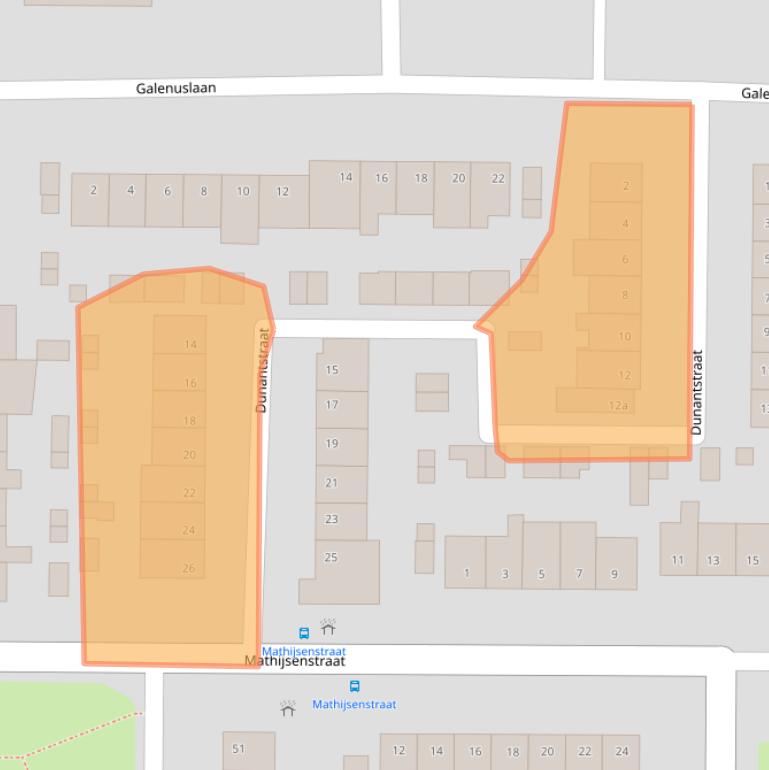 Kaart van postcodegebied 4624XD.