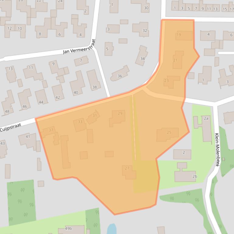 Kaart van postcodegebied 4625AJ.