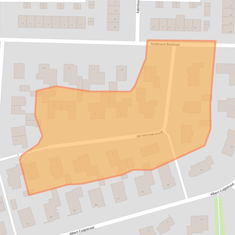 Kaart van postcodegebied 4625AW.