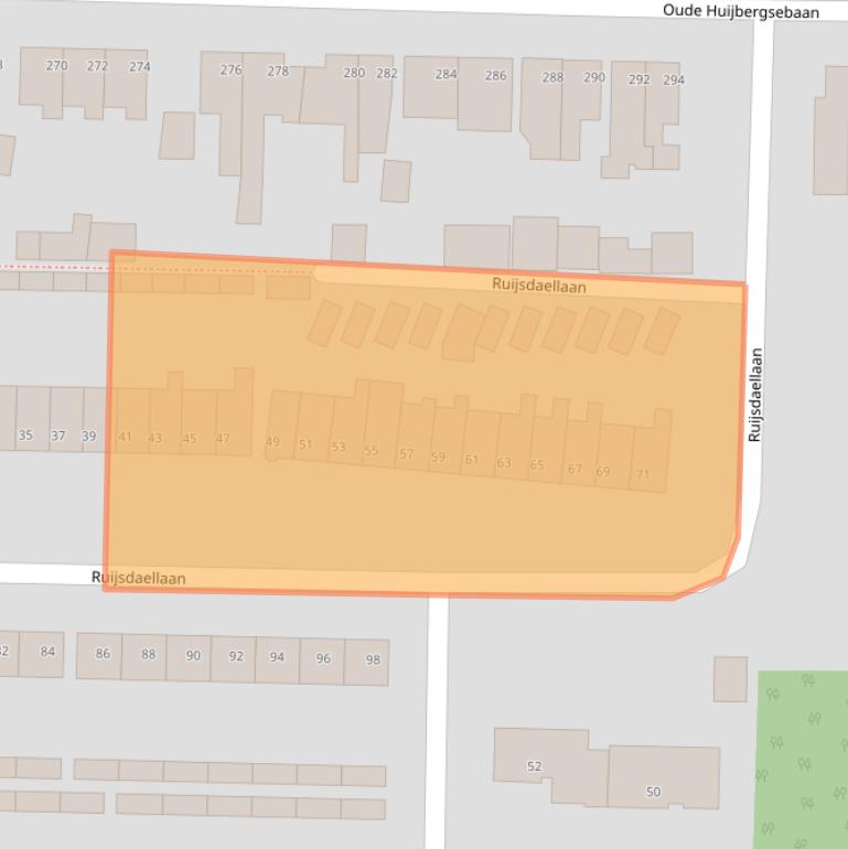 Kaart van postcodegebied 4625BK.