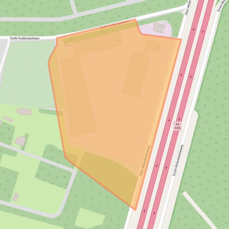 Kaart van postcodegebied 4625BW.