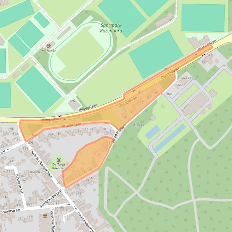 Kaart van postcodegebied 4625CP.