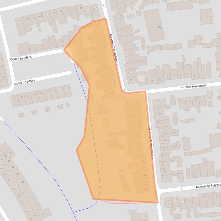 Kaart van postcodegebied 4625ED.