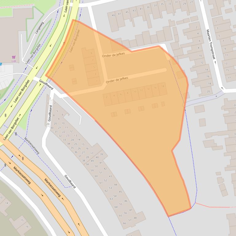 Kaart van postcodegebied 4625GB.