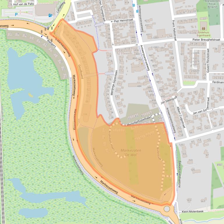 Kaart van postcodegebied 4625GC.