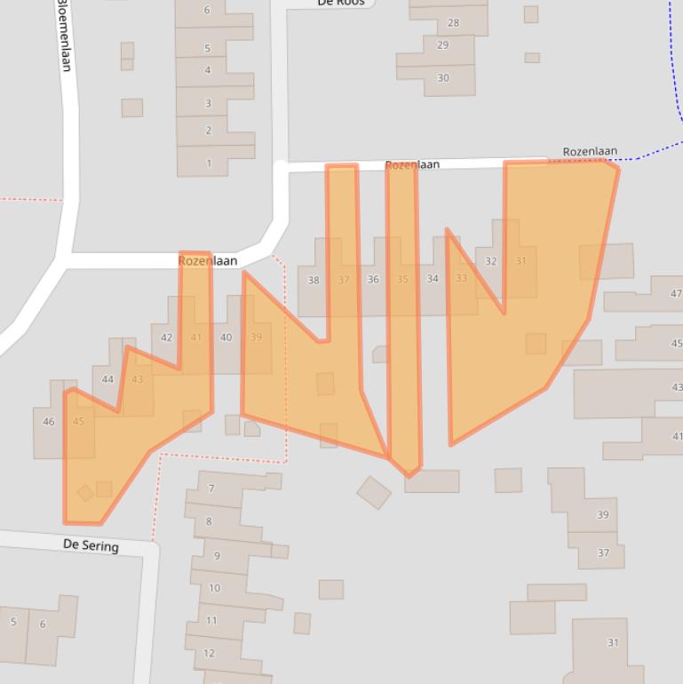 Kaart van postcodegebied 4631AL.
