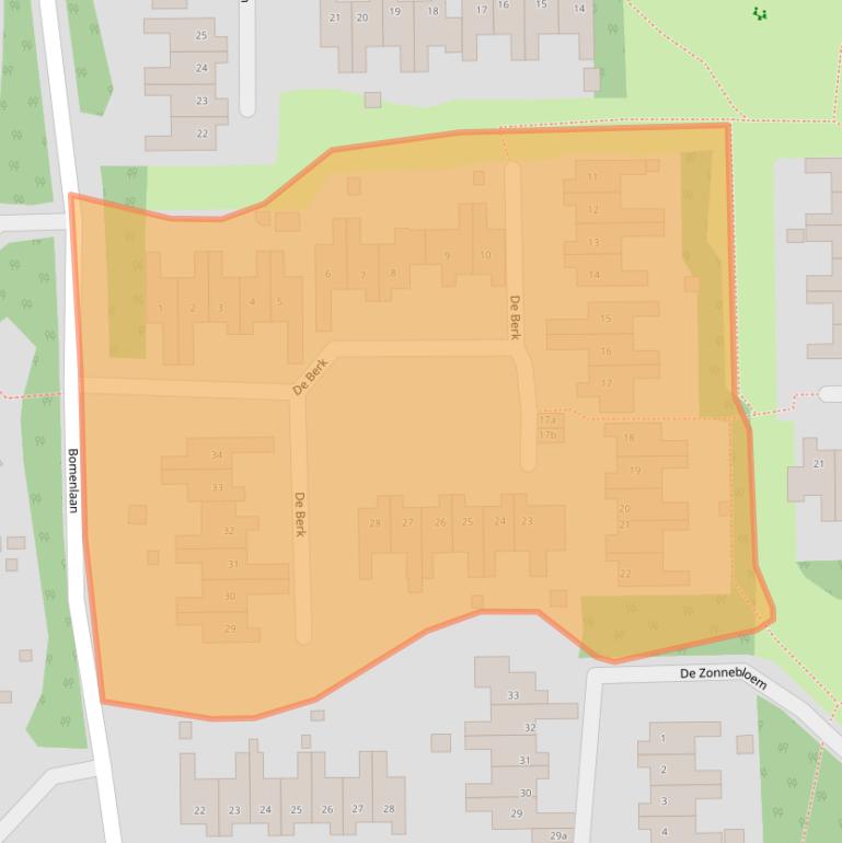 Kaart van postcodegebied 4631AS.