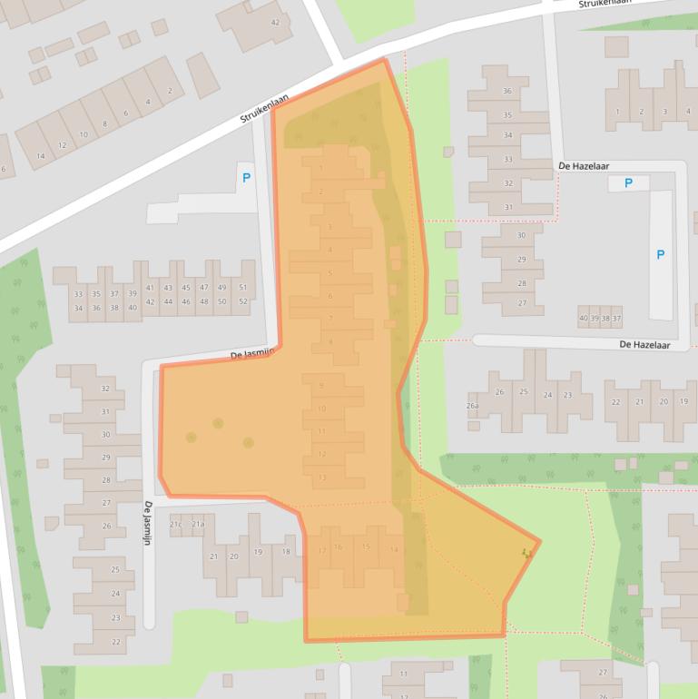 Kaart van postcodegebied 4631AX.