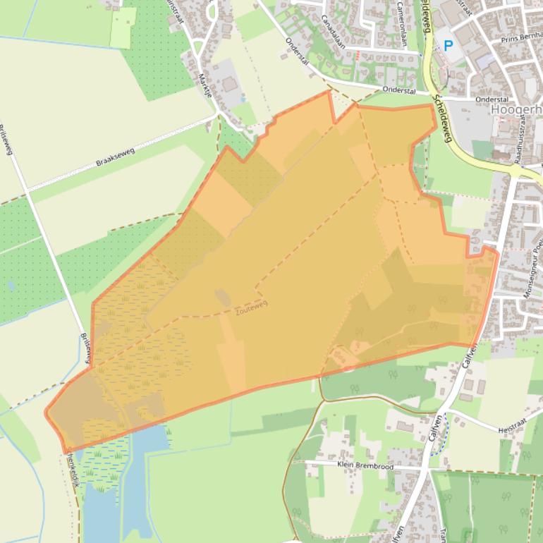 Kaart van postcodegebied 4631BD.