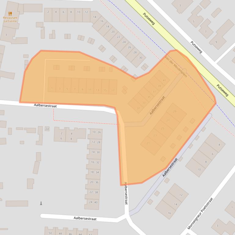 Kaart van postcodegebied 4631CC.