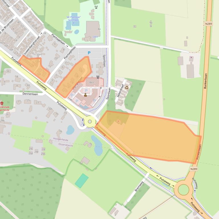 Kaart van postcodegebied 4631CL.