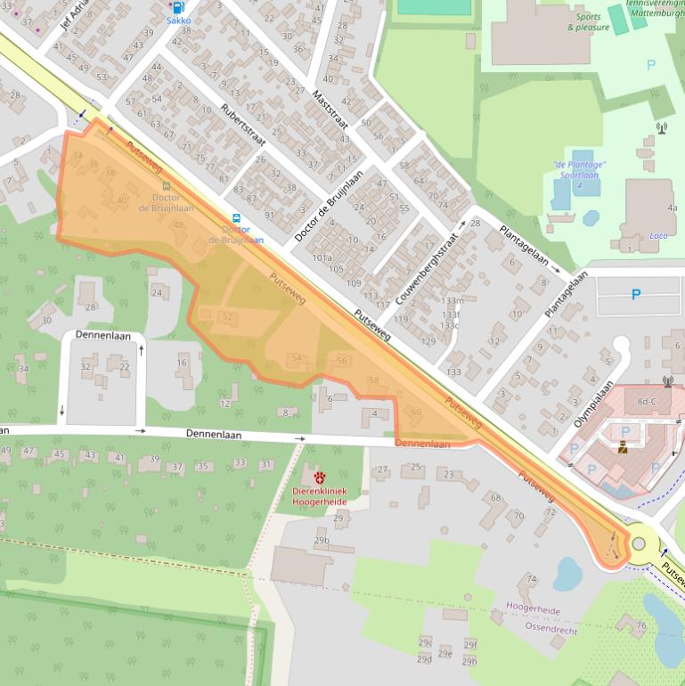 Kaart van postcodegebied 4631CN.