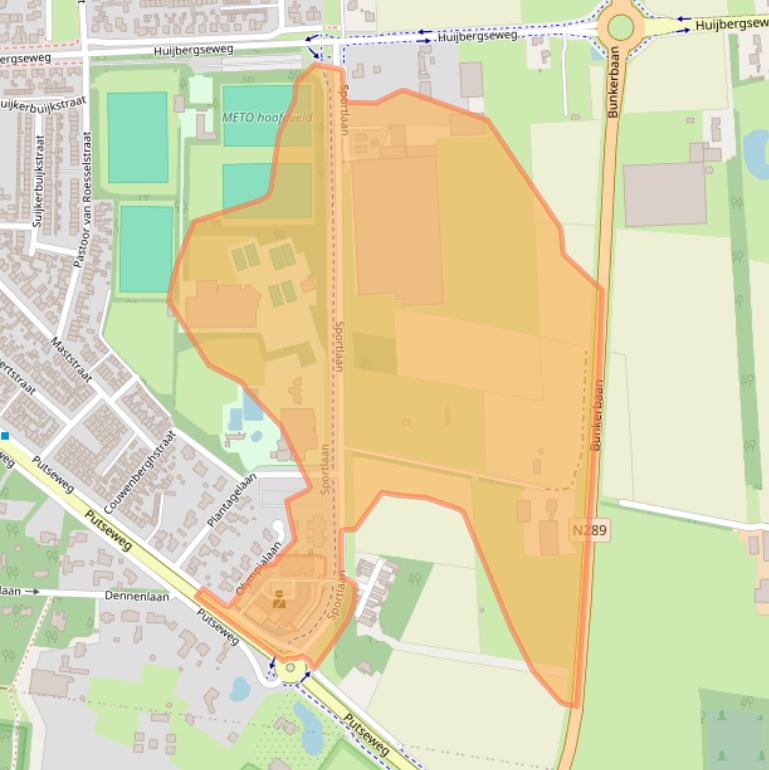 Kaart van postcodegebied 4631CR.