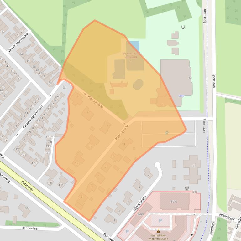 Kaart van postcodegebied 4631CS.