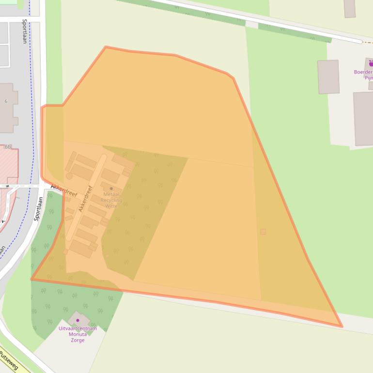 Kaart van postcodegebied 4631CT.