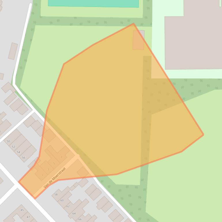 Kaart van postcodegebied 4631CX.