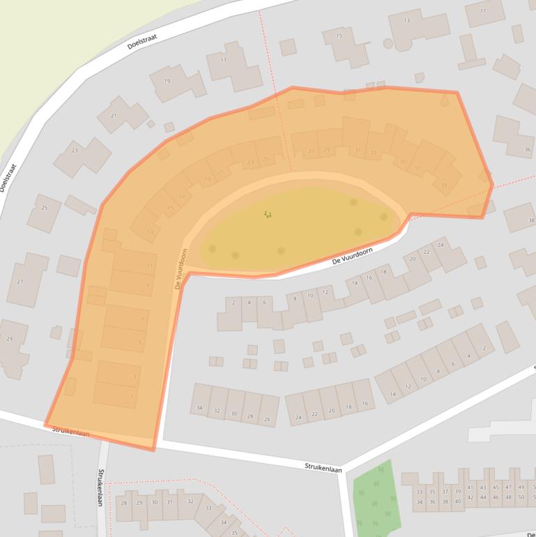 Kaart van postcodegebied 4631DH.