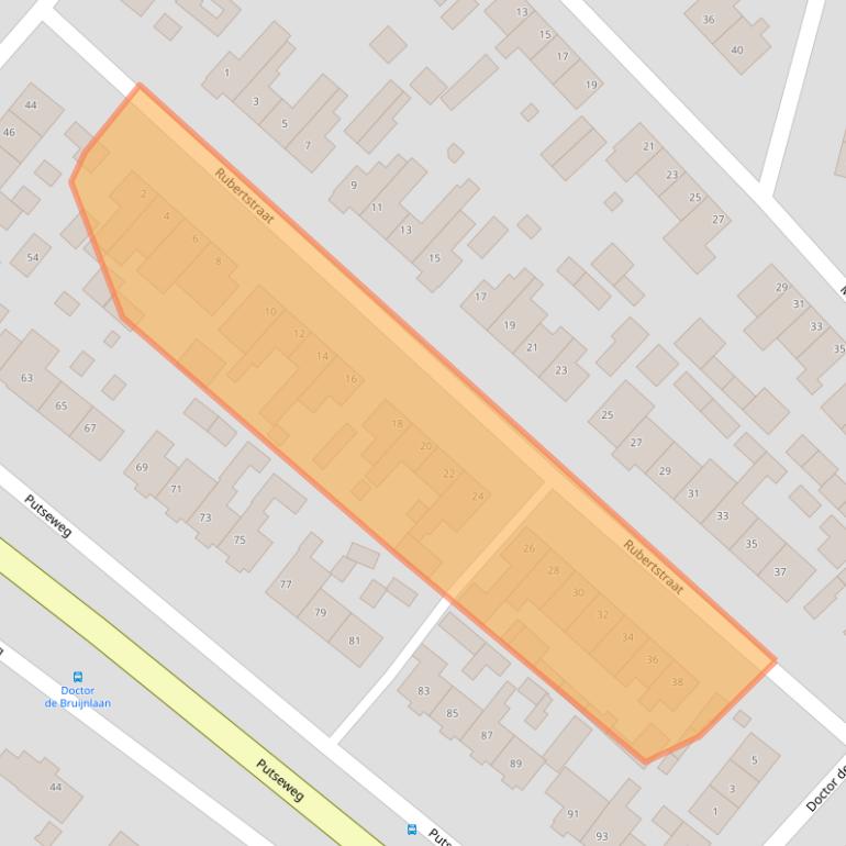 Kaart van postcodegebied 4631EB.