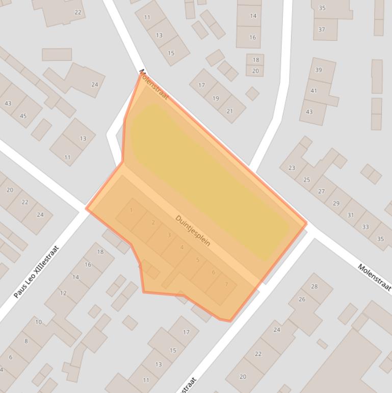 Kaart van postcodegebied 4631EG.