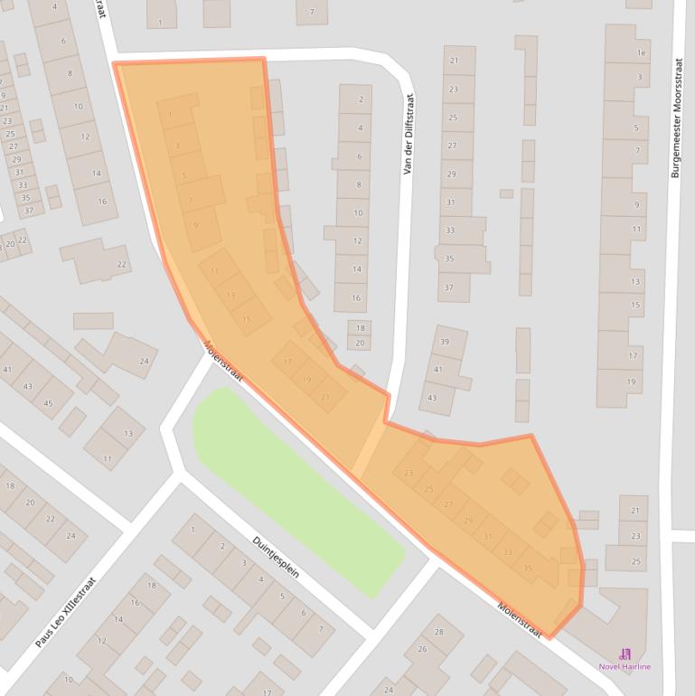 Kaart van postcodegebied 4631EM.