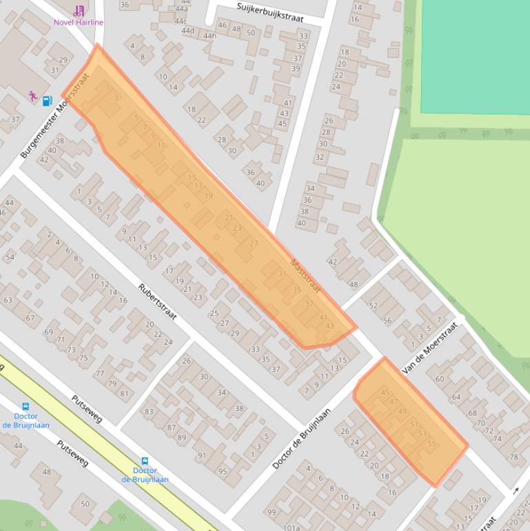 Kaart van postcodegebied 4631EP.