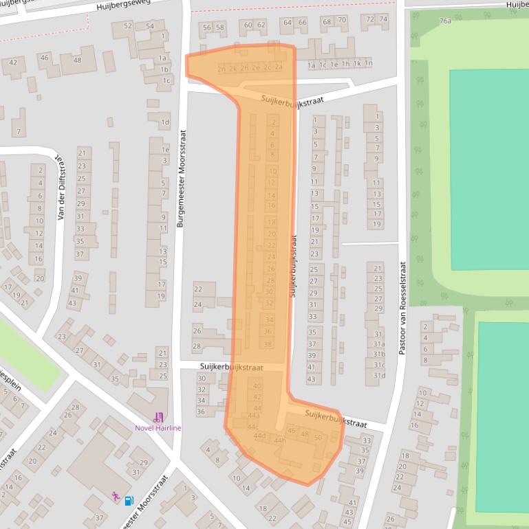 Kaart van postcodegebied 4631EX.