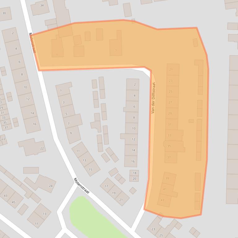 Kaart van postcodegebied 4631GA.