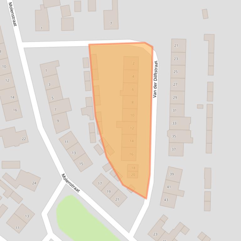 Kaart van postcodegebied 4631GB.