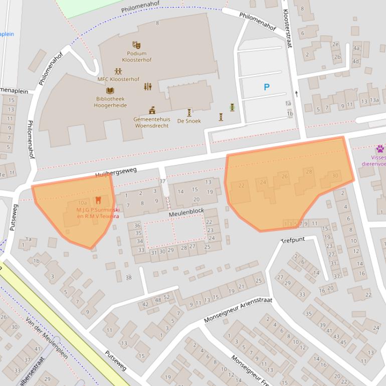 Kaart van postcodegebied 4631GE.