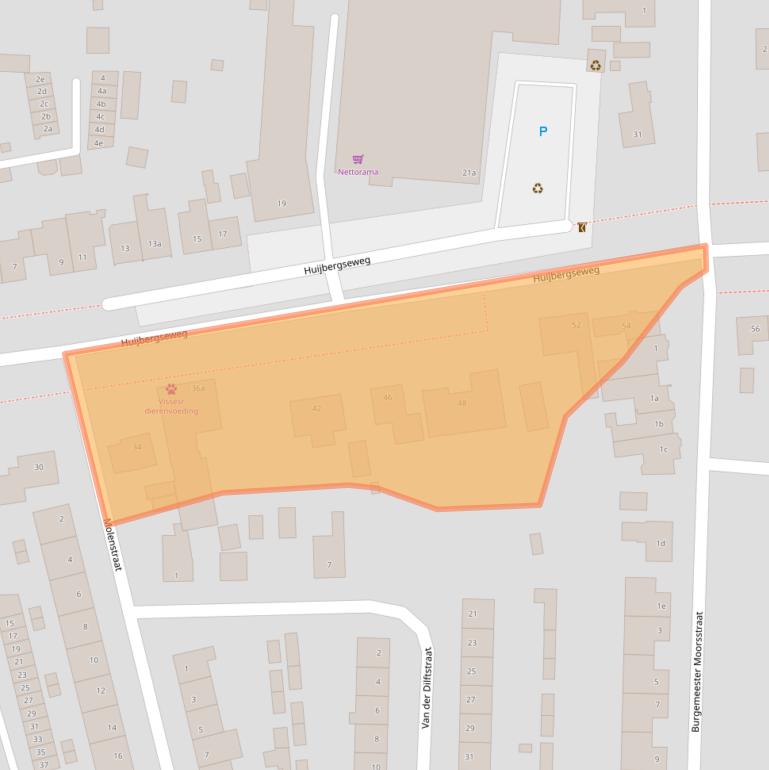 Kaart van postcodegebied 4631GG.