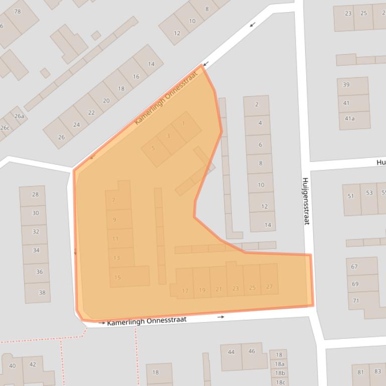 Kaart van postcodegebied 4631GS.