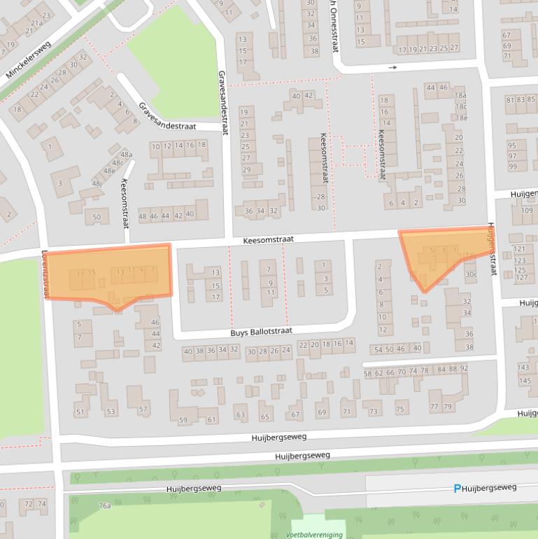 Kaart van postcodegebied 4631GX.