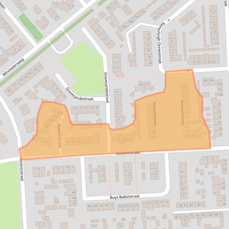 Kaart van postcodegebied 4631GZ.