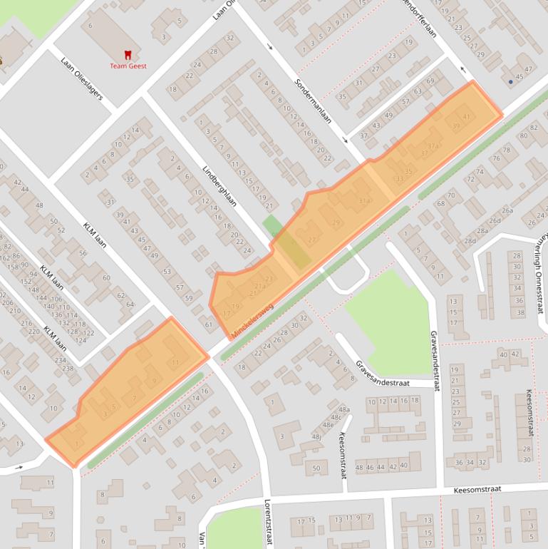 Kaart van postcodegebied 4631HG.