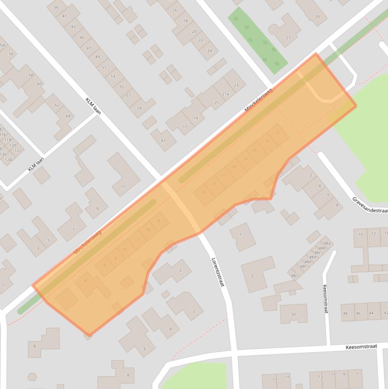 Kaart van postcodegebied 4631HJ.