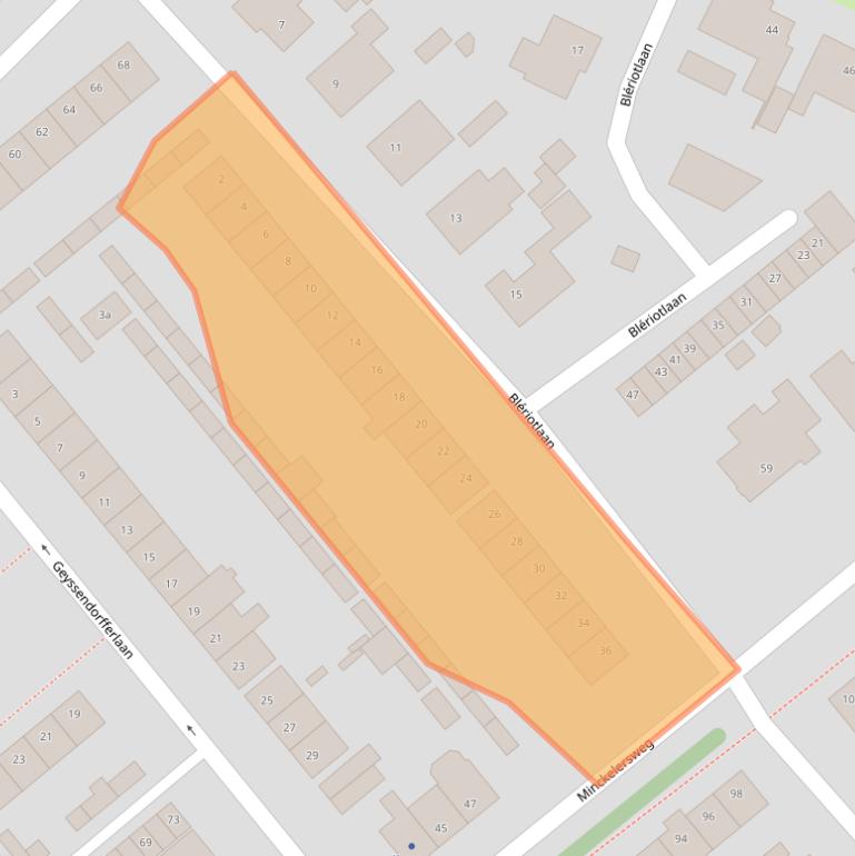 Kaart van postcodegebied 4631HV.