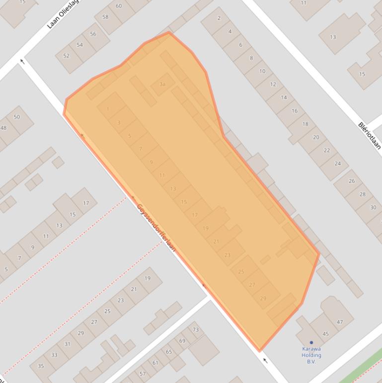 Kaart van postcodegebied 4631HW.