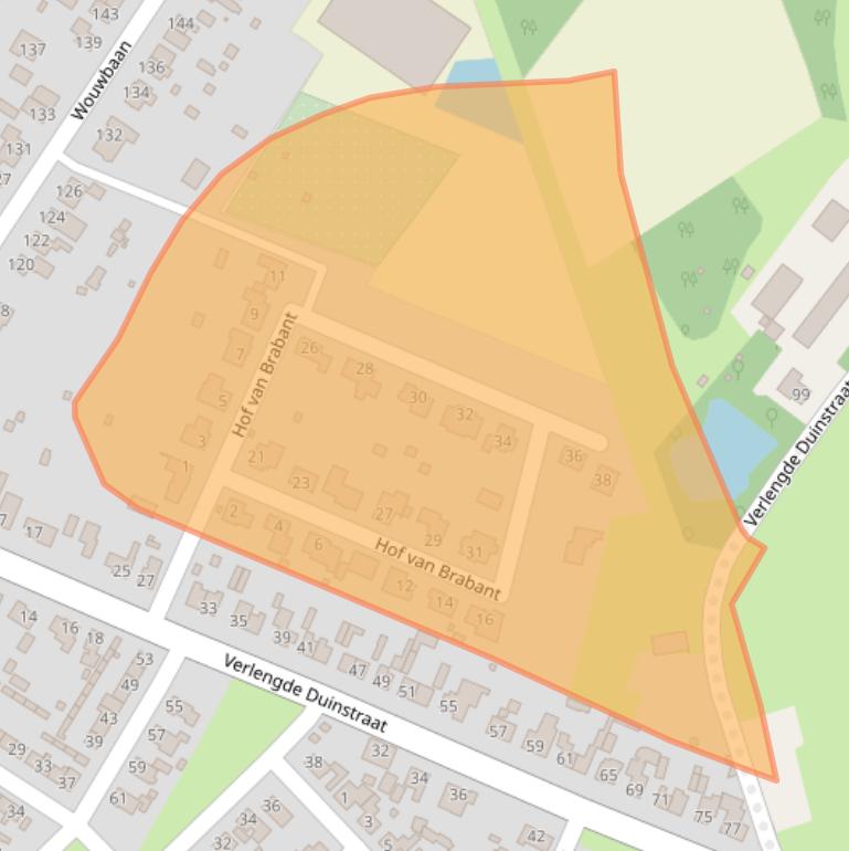 Kaart van postcodegebied 4631HX.