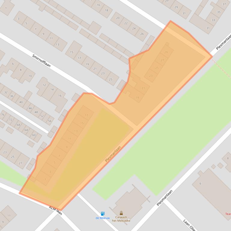 Kaart van postcodegebied 4631JJ.