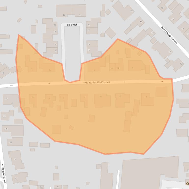 Kaart van postcodegebied 4631KD.