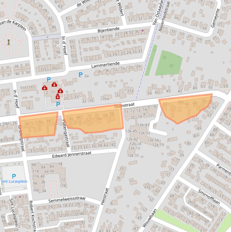 Kaart van postcodegebied 4631KV.