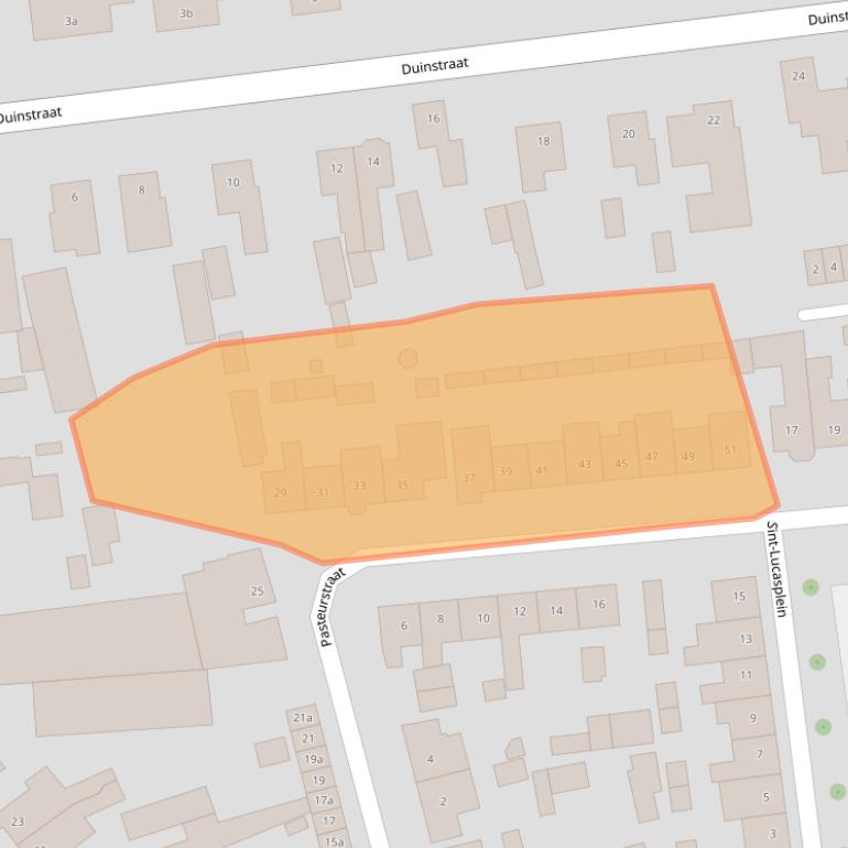 Kaart van postcodegebied 4631LE.