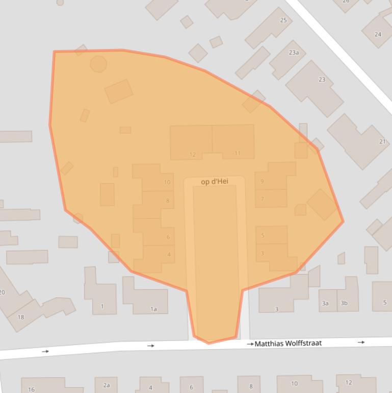 Kaart van postcodegebied 4631LX.