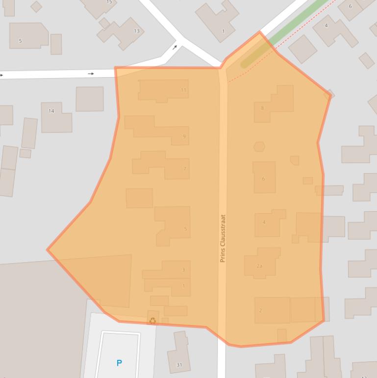 Kaart van postcodegebied 4631LZ.