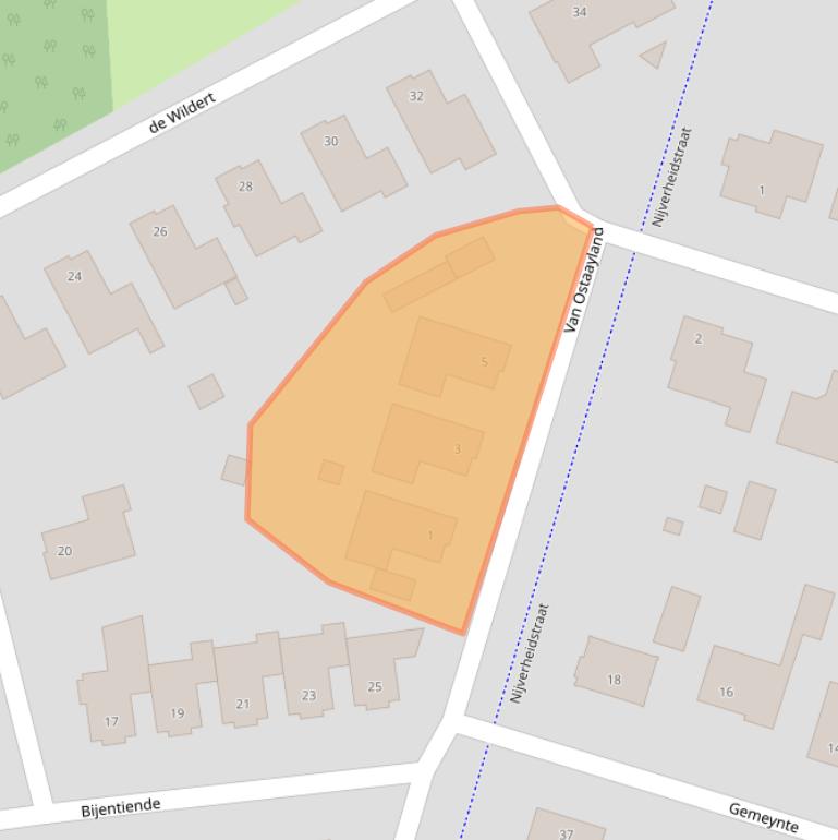 Kaart van postcodegebied 4631ME.