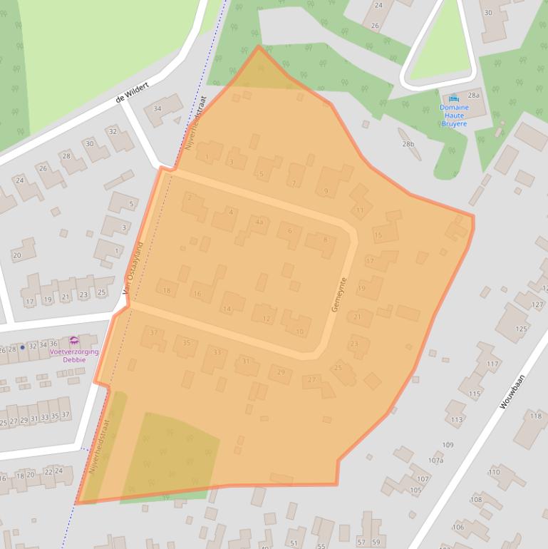 Kaart van postcodegebied 4631MG.