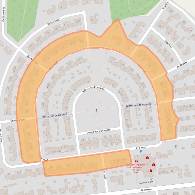 Kaart van postcodegebied 4631MH.
