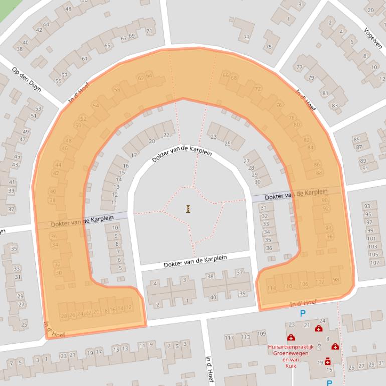 Kaart van postcodegebied 4631MJ.