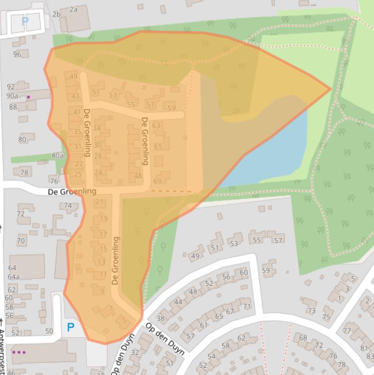 Kaart van postcodegebied 4631MM.